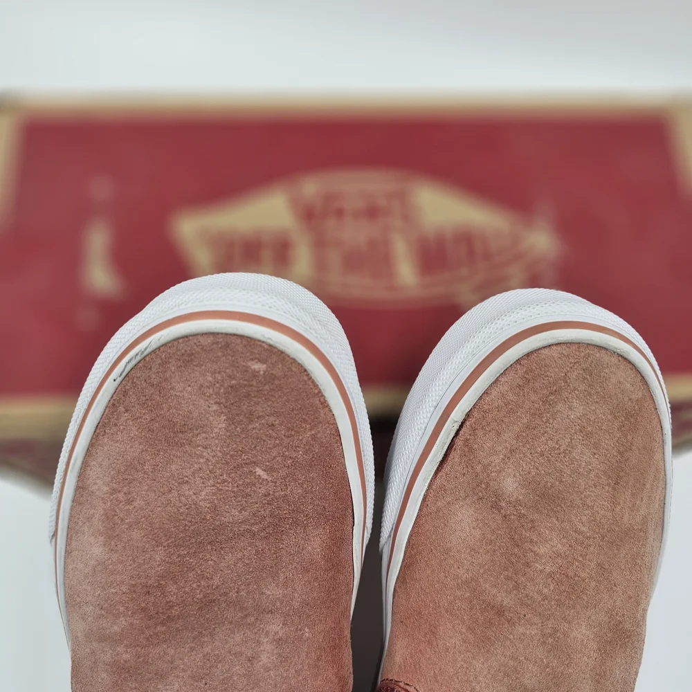 Vans Dusty Rose Suede Slip-On Shoes - Picture 9 of 10